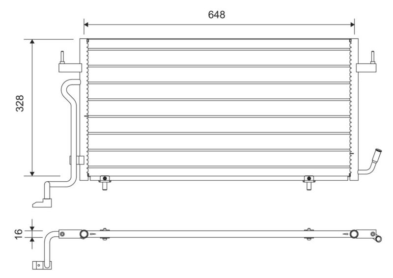 VALEO 812715 Condenser, air conditioning