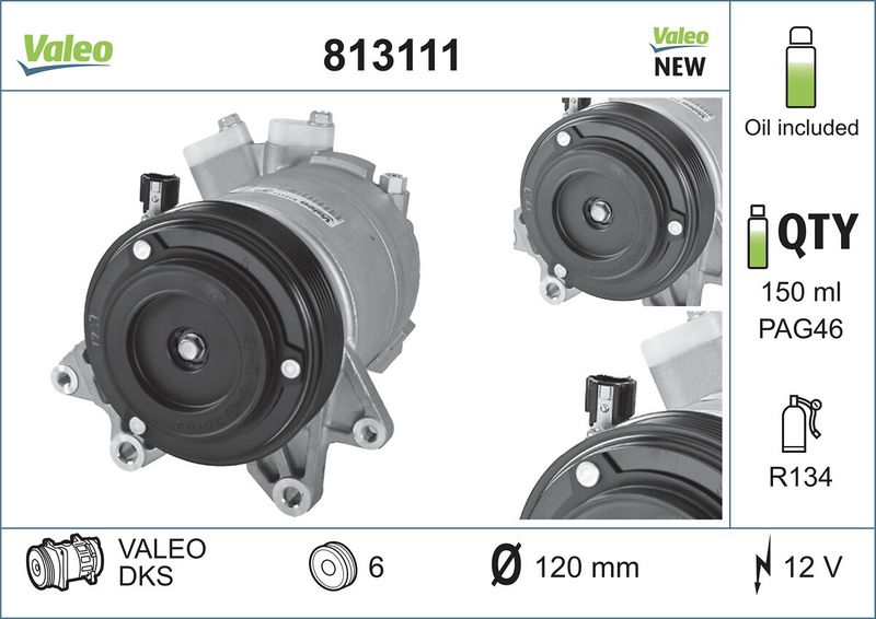 VALEO 813111 Compressor, air conditioning