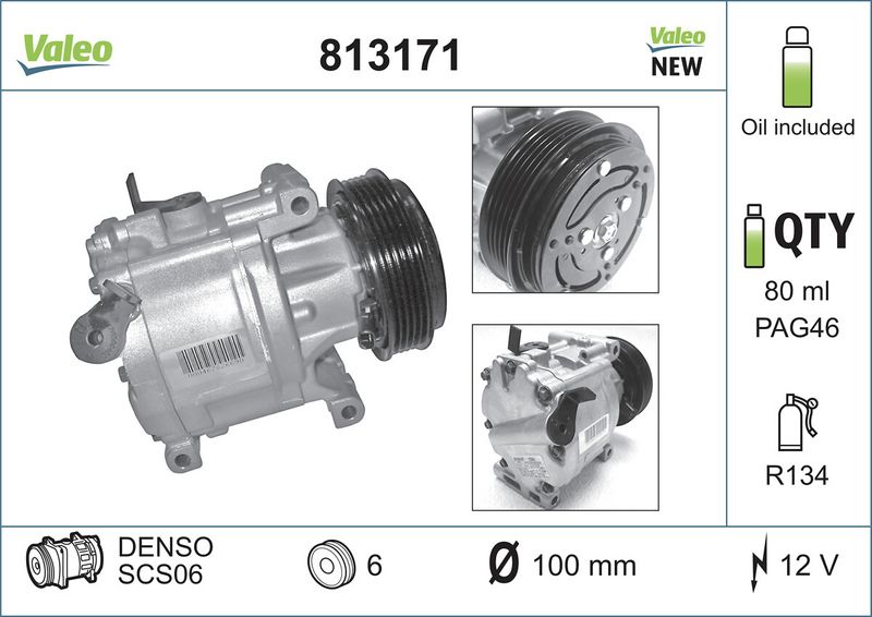 VALEO 813171 Compressor, air conditioning