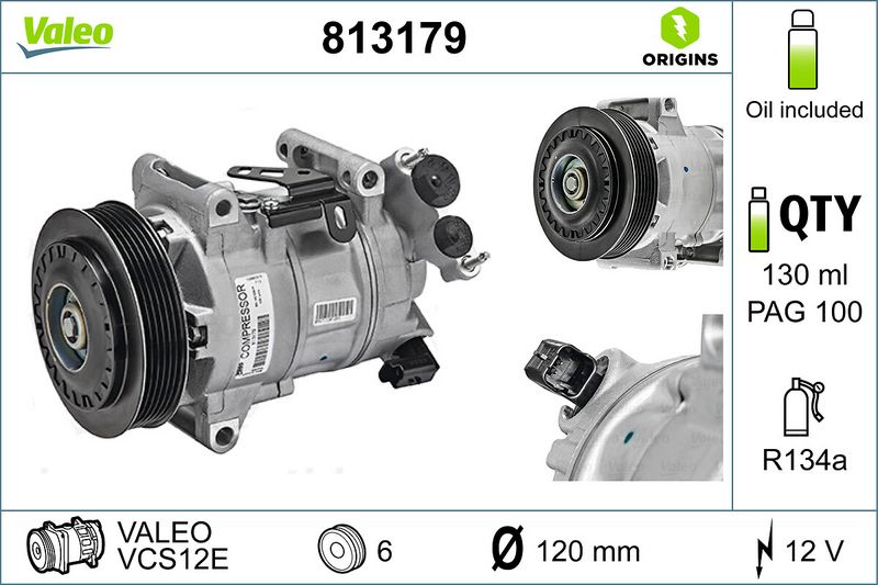 VALEO 813179 Compressor, air conditioning