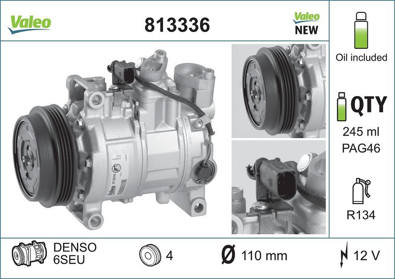 VALEO 813336 Compressor, air conditioning