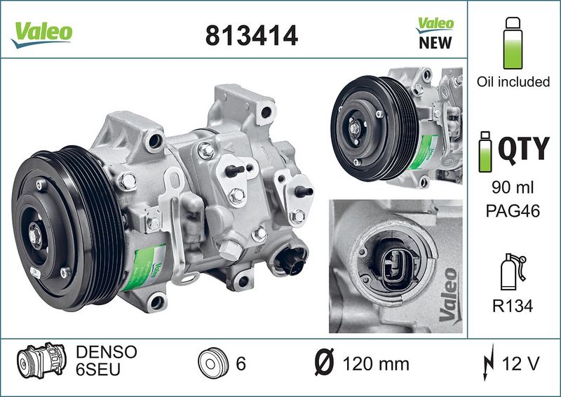 VALEO 813414 Compressor, air conditioning