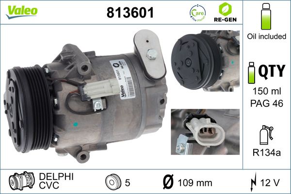 VALEO 813601 Compressor, air conditioning