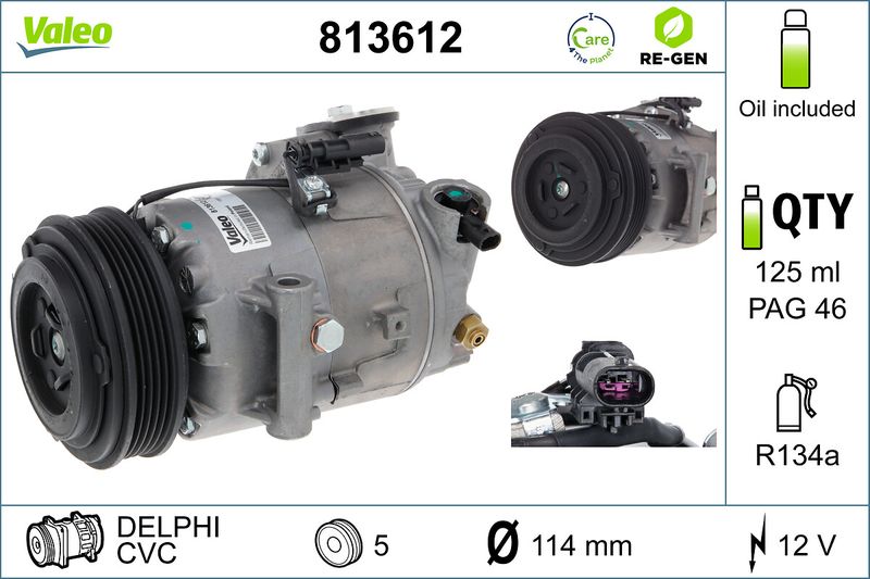 VALEO 813612 Compressor, air conditioning