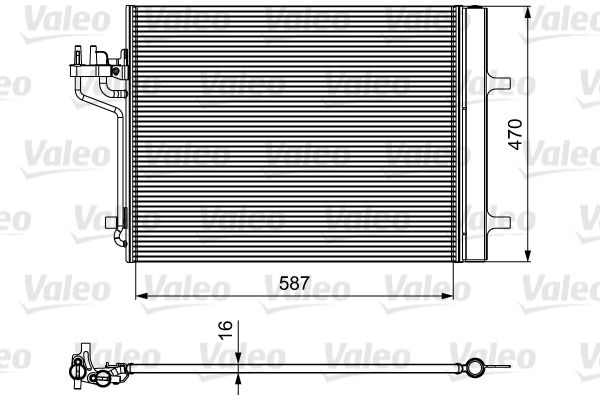 VALEO 814021 Condenser, air conditioning