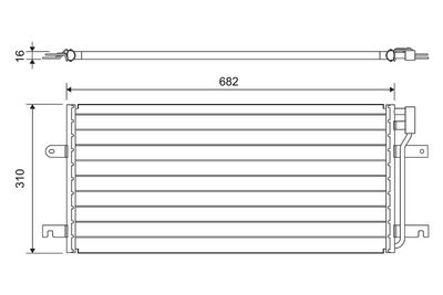 Condenser, air conditioning VALEO 814029
