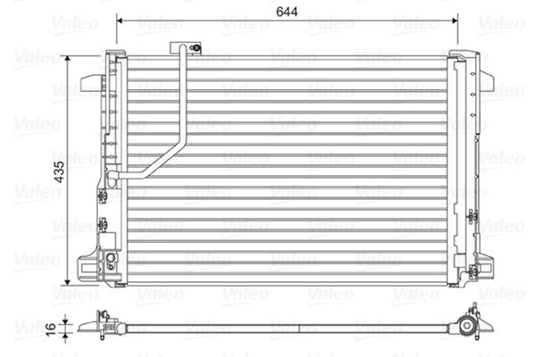 VALEO 814044 Condenser, air conditioning