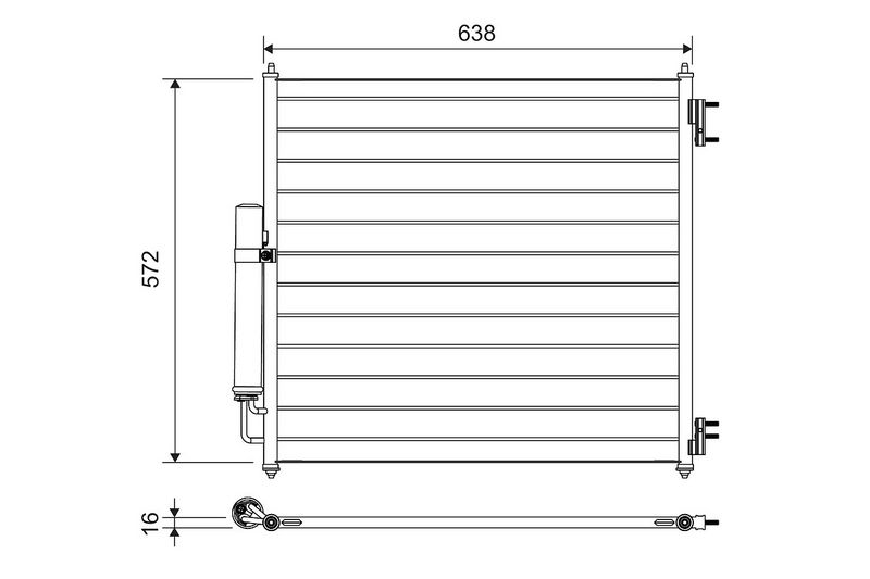 VALEO 814053 Condenser, air conditioning