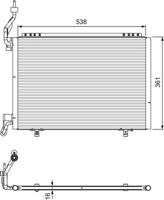 Condenser, air conditioning VALEO 814074