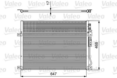 Condenser, air conditioning VALEO 814086