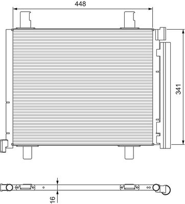 Condenser, air conditioning VALEO 814168