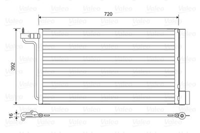 Condenser, air conditioning VALEO 814177