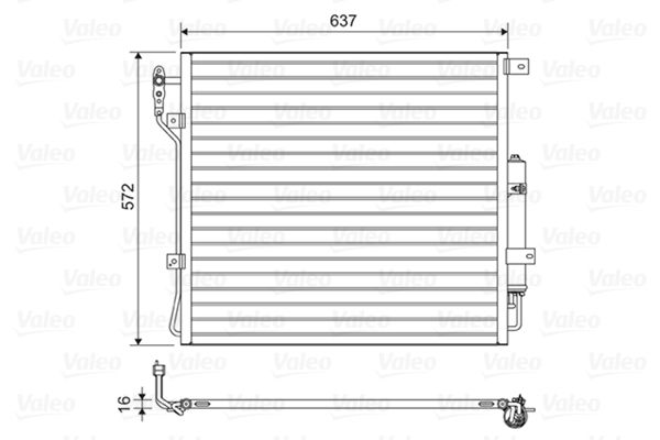 VALEO 814200 Condenser, air conditioning