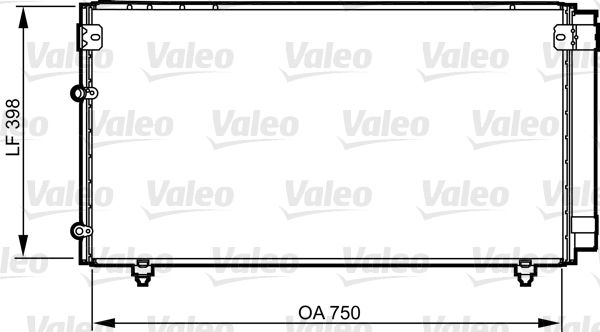 VALEO 814207 Condenser, air conditioning