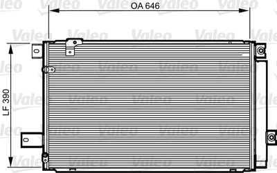 Condenser, air conditioning VALEO 814213