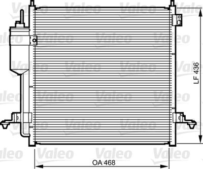 Condenser, air conditioning VALEO 814214