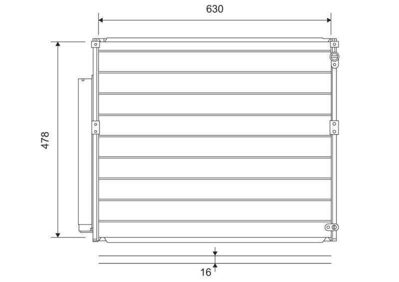 VALEO 814230 Condenser, air conditioning