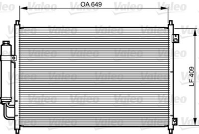 Condenser, air conditioning VALEO 814231