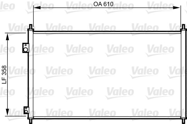 VALEO 814243 Condenser, air conditioning