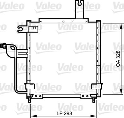 Condenser, air conditioning VALEO 814258