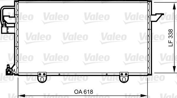 VALEO 814286 Condenser, air conditioning