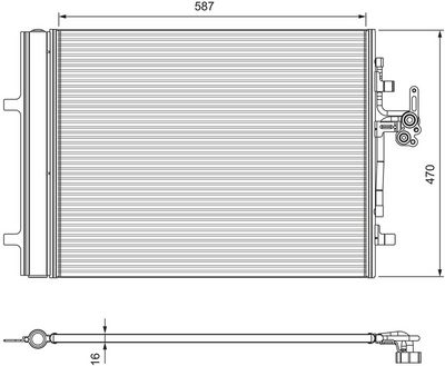 Condenser, air conditioning VALEO 814318
