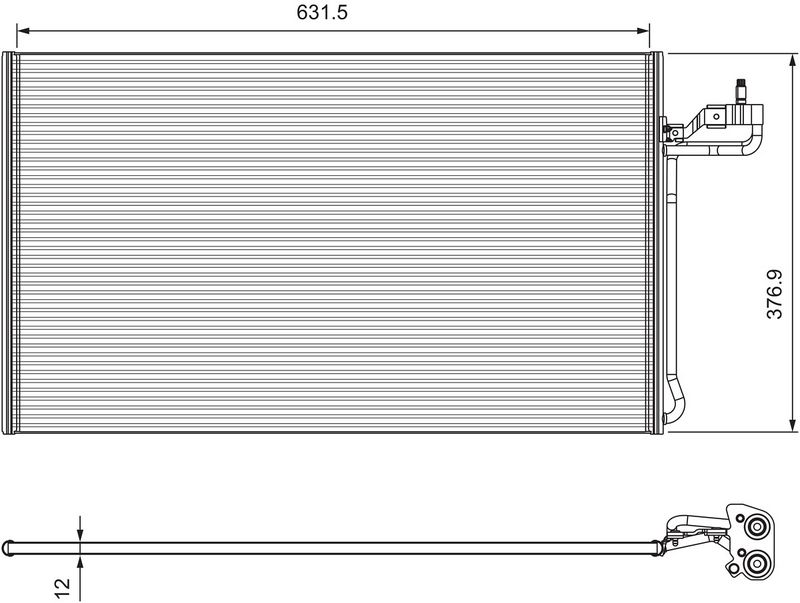 VALEO 814322 Condenser, air conditioning