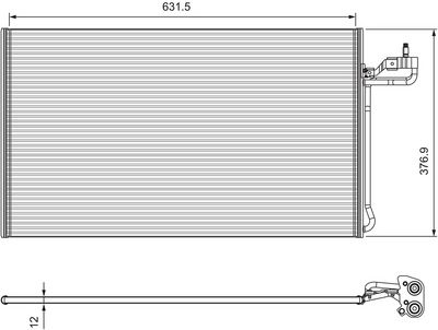 Condenser, air conditioning VALEO 814322