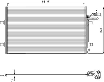 Condenser, air conditioning VALEO 814323