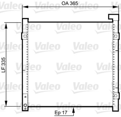 Condenser, air conditioning VALEO 814326