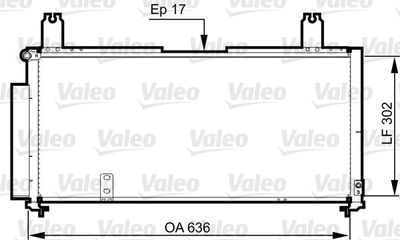 Condenser, air conditioning VALEO 814330