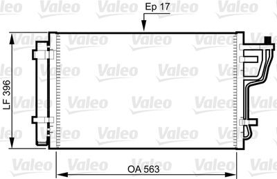 Condenser, air conditioning VALEO 814351
