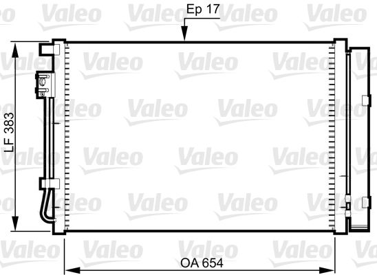 VALEO 814362 Condenser, air conditioning