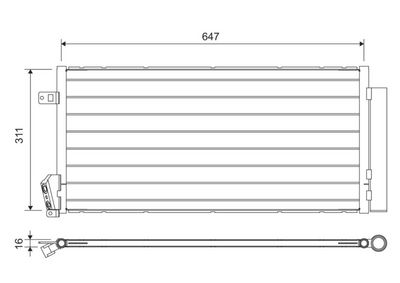Condenser, air conditioning VALEO 814377