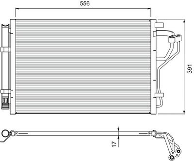 Condenser, air conditioning VALEO 814394