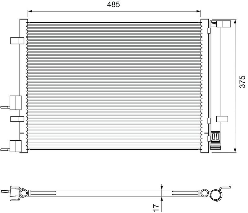 VALEO 814395 Condenser, air conditioning