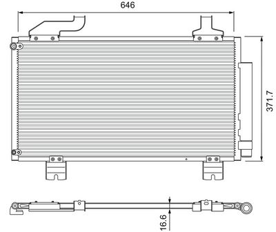 Condenser, air conditioning VALEO 814417