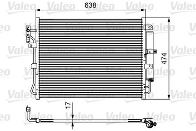 Condenser, air conditioning VALEO 814424