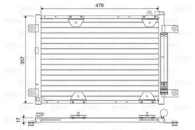 Condenser, air conditioning VALEO 814444