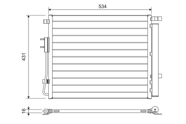 VALEO 814459 Condenser, air conditioning