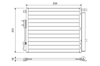 Condenser, air conditioning VALEO 814459