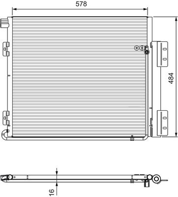 Condenser, air conditioning VALEO 815060