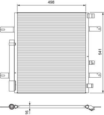 Condenser, air conditioning VALEO 815061