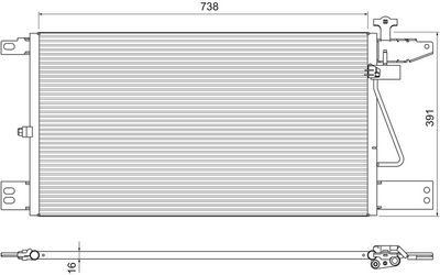 Condenser, air conditioning VALEO 815065