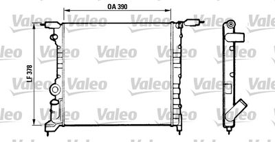 Radiator, engine cooling VALEO 816657