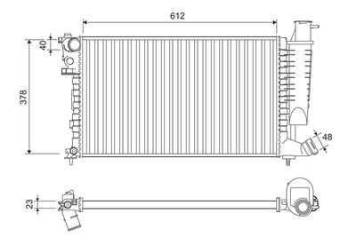Radiator, engine cooling VALEO 816716