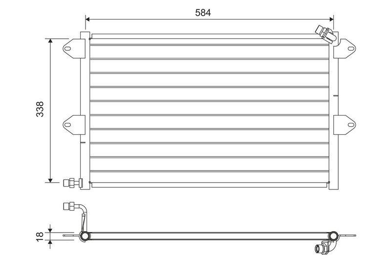 VALEO 816908 Condenser, air conditioning