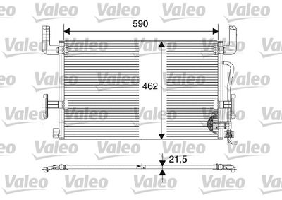 Condenser, air conditioning VALEO 816980