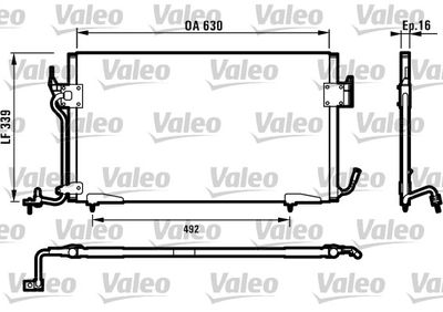 Condenser, air conditioning VALEO 817042