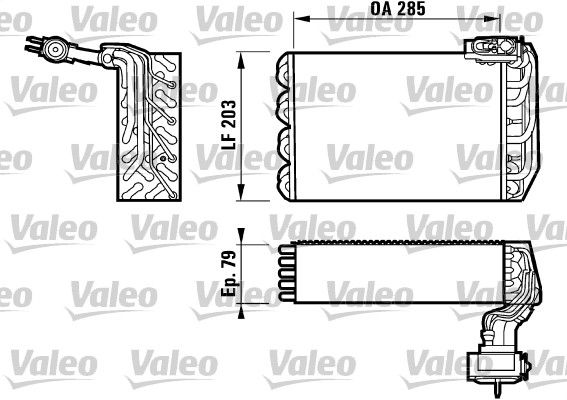 VALEO 817095 Evaporator, air conditioning